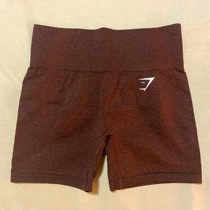 Gymshark Cherry Brown Marl Vital Seamless Short
